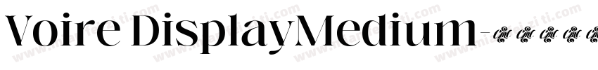 Voire DisplayMedium字体转换